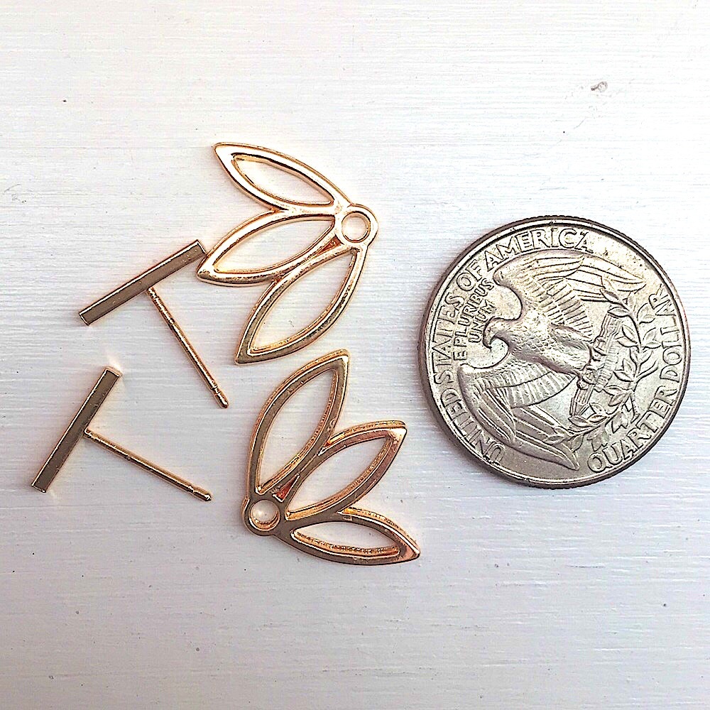 ⚜️𝟯𝟬%𝗢𝗙𝗙 𝗯𝘂𝗻𝗱𝗹𝗲𝘀 𝟯+⚜️ NEW Lotus Minimalist Jacket Earrings - Picture 10 of 14